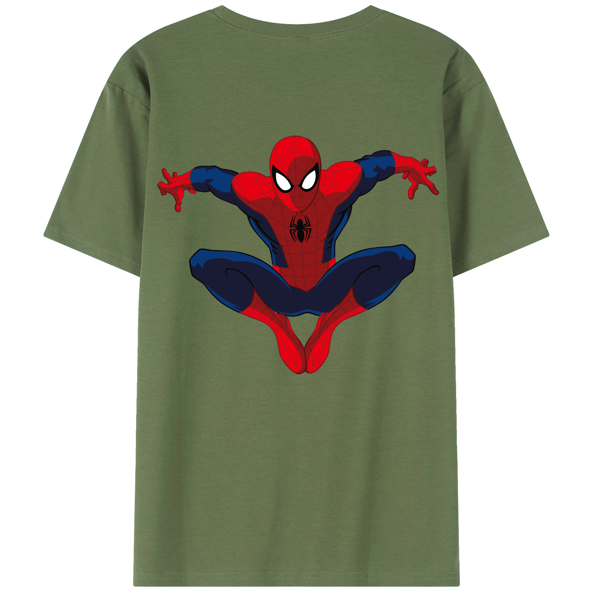 （画像用） アベンジャーズ The Avengers 綿100％ メンズ半袖Tシャツ（バックプリント） 通気性